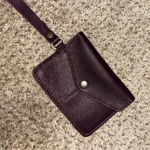 Portland Leather- passport wristlet.